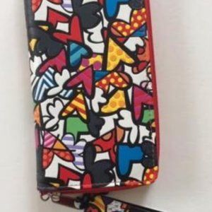 Romero Britto Wristlet clutch wallet and coin Pouch : HEARTS -  New Auth…